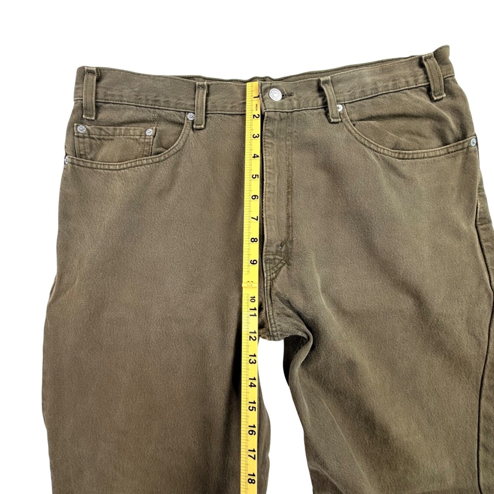 Vintage Levi's 550 Relaxed Fit Jeans Men 38x34 Brown Relaxed Denim Made In Texas - Picture 14 of 16